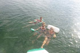 Floating in the ocean with friends at Bocas del Toro – Best Places In The World To Retire – International Living